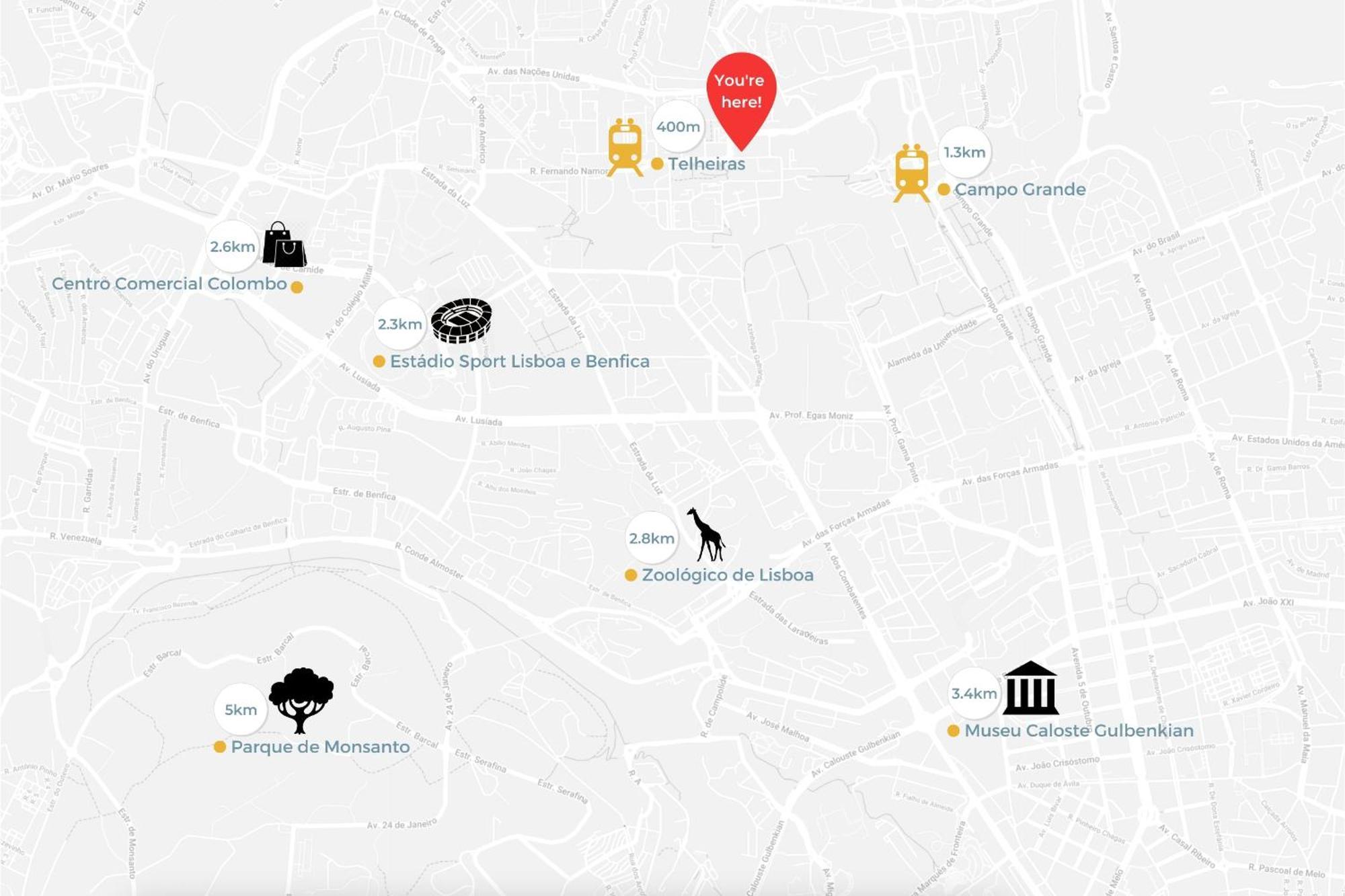 Telheiras Comfortable Stay Lisbon Luaran gambar